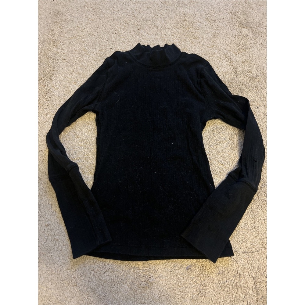 Intimately Free People FP Mock Turtleneck Ribbed Knit‎ Black XS Ricky